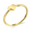 Plain Heart Silver Ring NSR-514